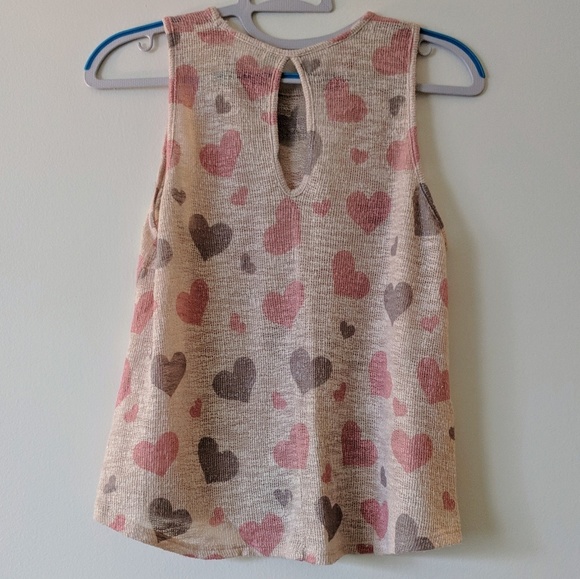Woven heart ❤️ tank top - Picture 2 of 5